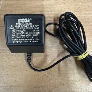 Original SEGA Master System Power Supply Adapter Model 3025 Authentic OEM